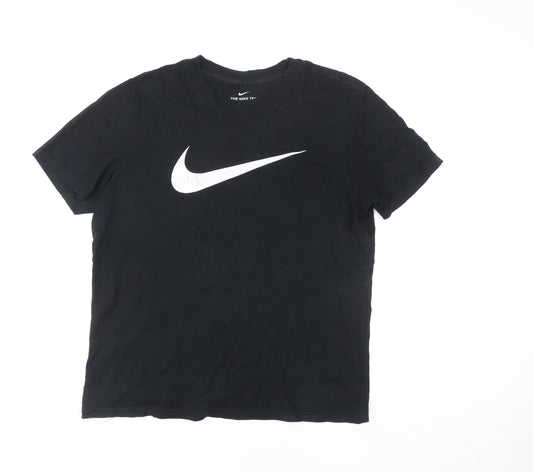 Nike Men's Black Large Crew Neck Sports T-Shirt