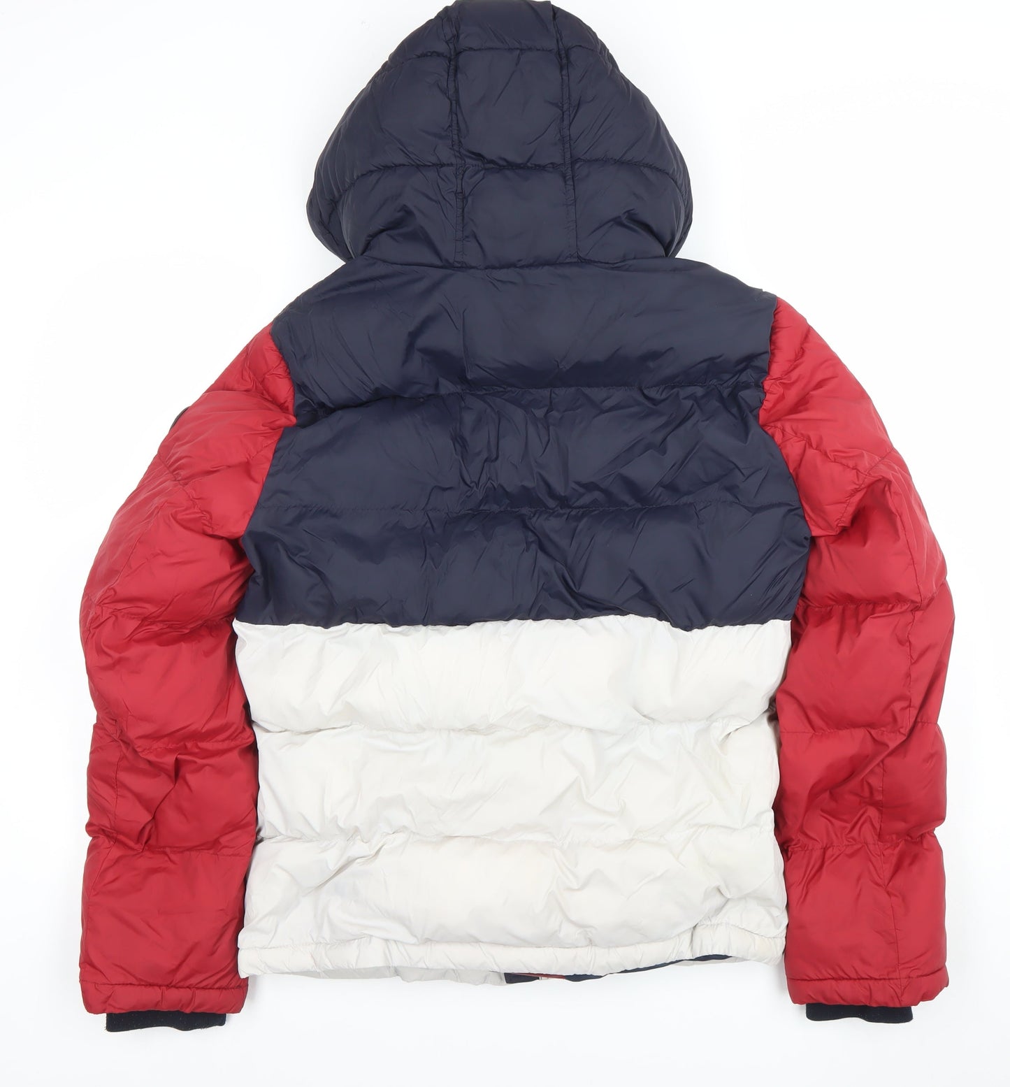 Tommy Hilfiger Men's Multicoloured Hooded Puffer Jacket Size S