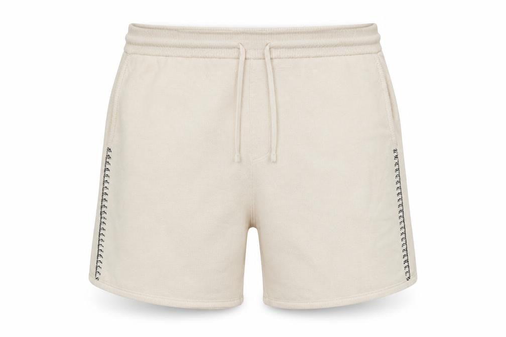 Front view of Autograph Men’s Beige Cotton Knit Sweat Shorts XL Casual