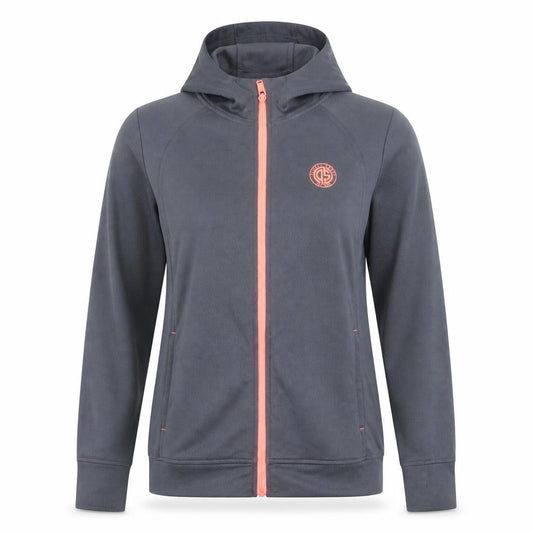 Womens UK XL Regular Diesel Grey Full Zip Hoodie