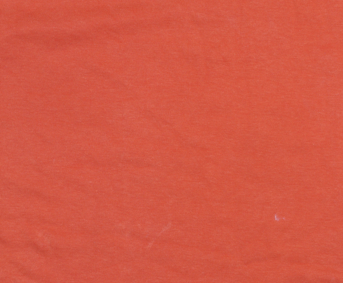 Zara Women Orange Basic Short Sleeve Cotton Blend T-Shirt Size 14
