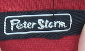 Womens UK Size L Peter Storm Red 100% Cotton T-Shirt