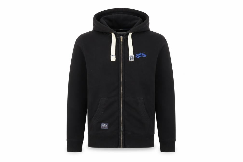 Drift King Men's Black Full Zip Hoodie Size S Classic Style