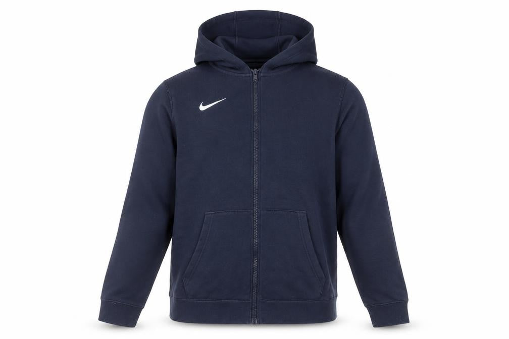 Nike Boys Navy Blue Full Zip Hoodie XL 159-170cm Cotton Blend
