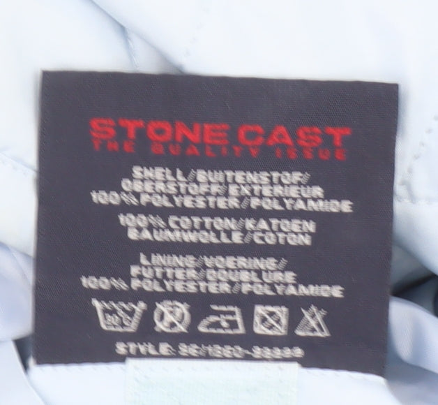 Stonecast Women's Blue Quilted Mid-Length Jacket Size M