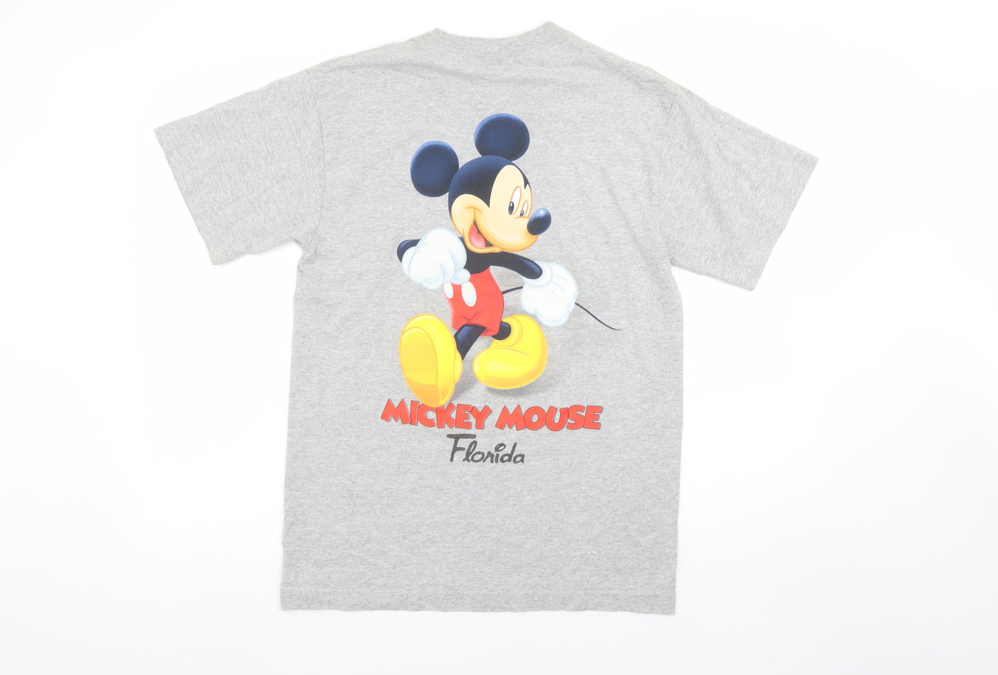 Disney Women’s Grey Mickey Mouse 1928 T-Shirt Medium Cotton Casual