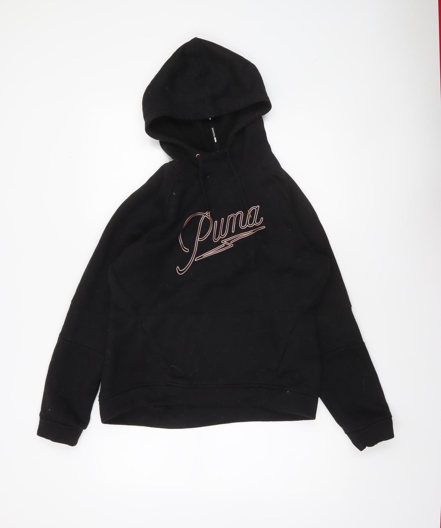 Womens UK S Regular PUMA Black Pullover Hoodie