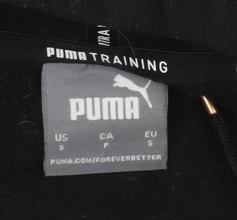 Womens UK S Regular PUMA Black Pullover Hoodie