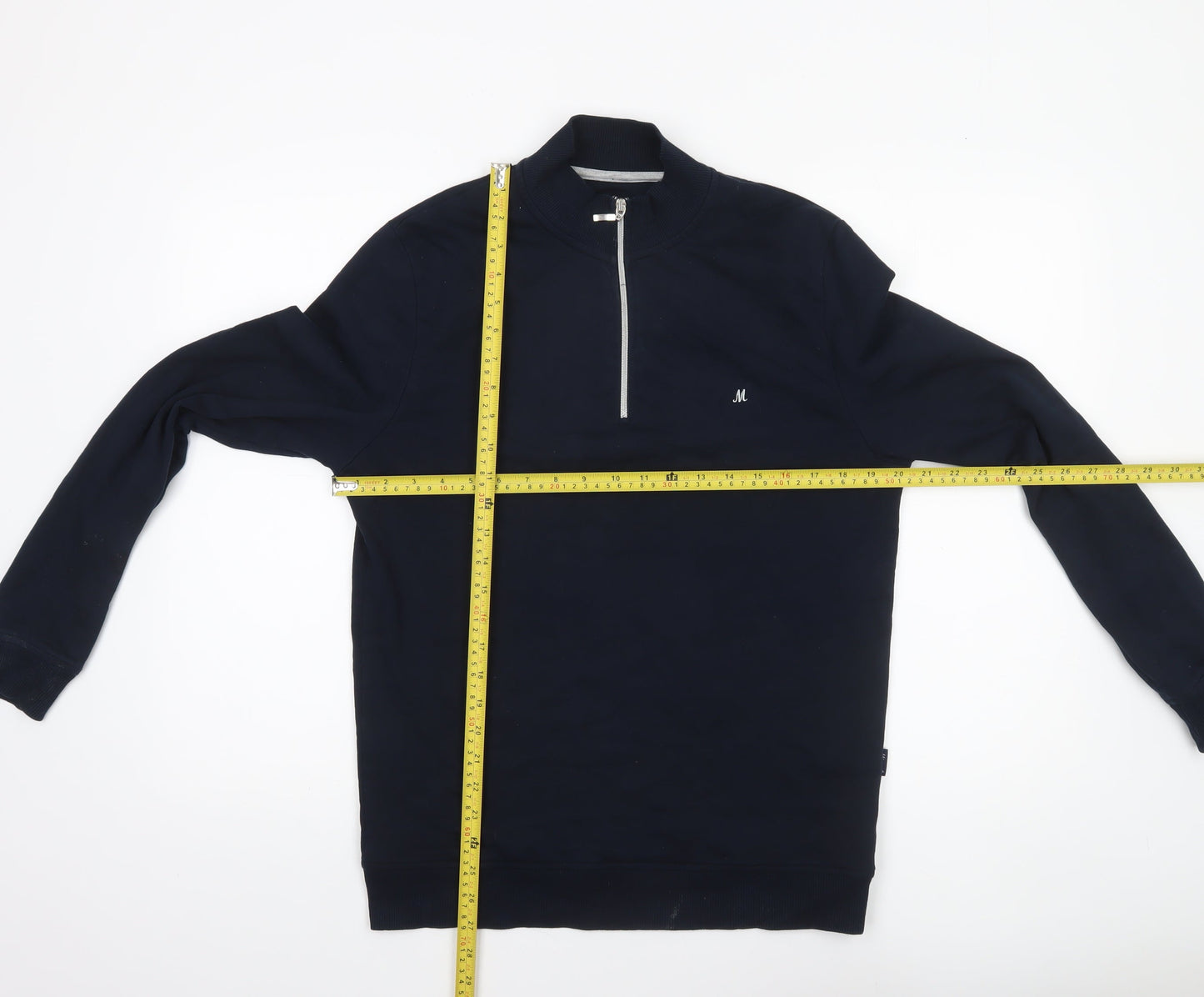 Mineral Men Blue 1/2 Zip High Neck Long Sleeve Sweatshirt M