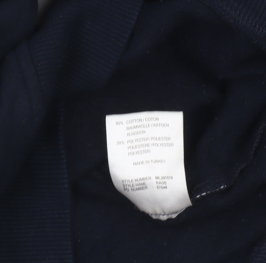 Mineral Men Blue 1/2 Zip High Neck Long Sleeve Sweatshirt M