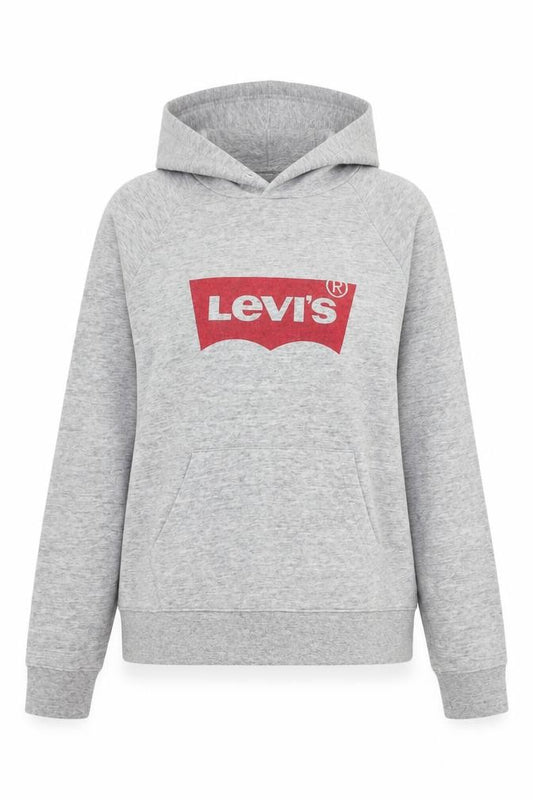 Womens UK M Regular Levi's Grey Pullover Hoodie