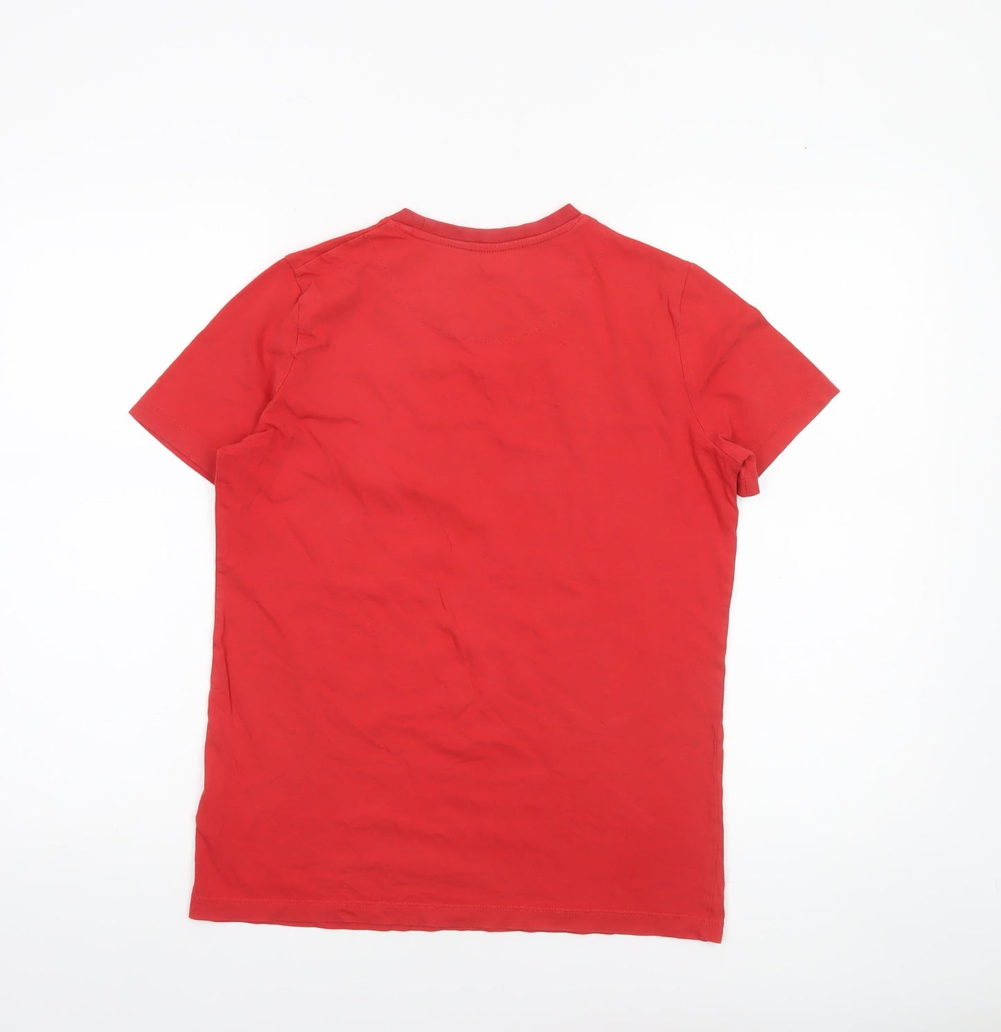U.S. Polo Assn Boys Red 12-13 Years Cotton Graphic Logo T-Shirt