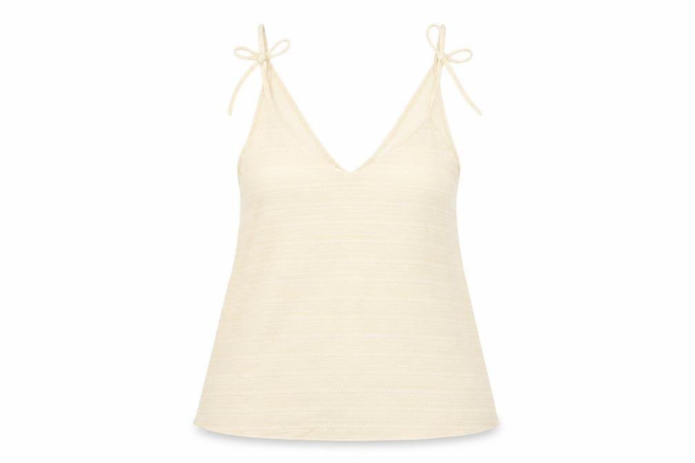 River Island Women's Beige Camisole Tank Top Size 10