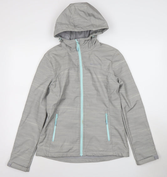 Womens UK Size 10 Regular Mountain Warehouse Grey Polyester Blend Jacket