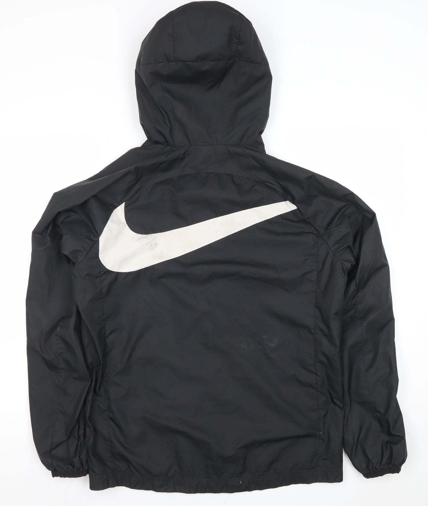 Nike Men’s Black Hooded Windbreaker Jacket Size M Polyester
