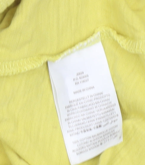 Womens UK Size S Boden Yellow Cotton T-Shirt