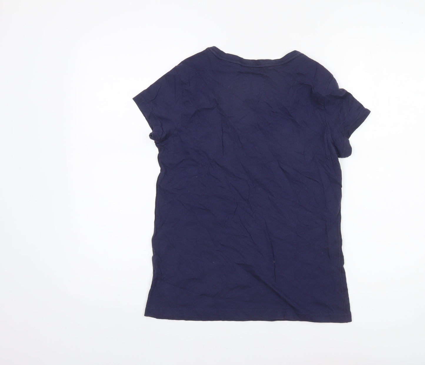 Womens UK Size 6 Jack Wills Blue 100% Cotton T-Shirt