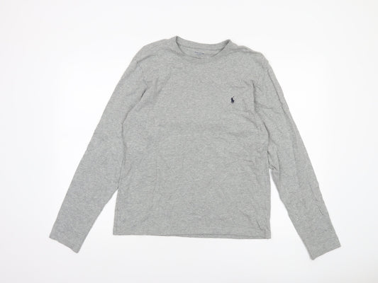 Polo Ralph Lauren Men's Grey Cotton Long Sleeve Pyjama Top S