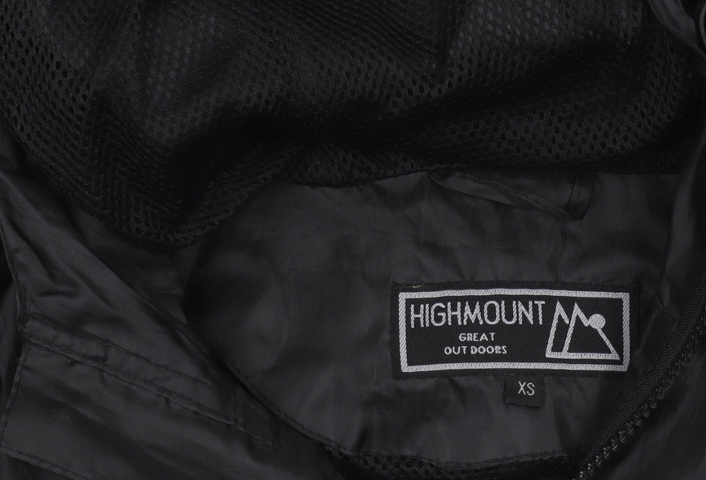 Highmount Men's Black XS Hooded Windbreaker Jacket