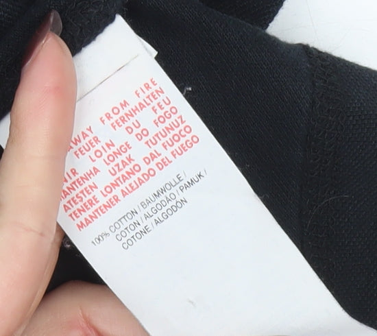 Womens UK Size L PUMA Black 100% Cotton Polo