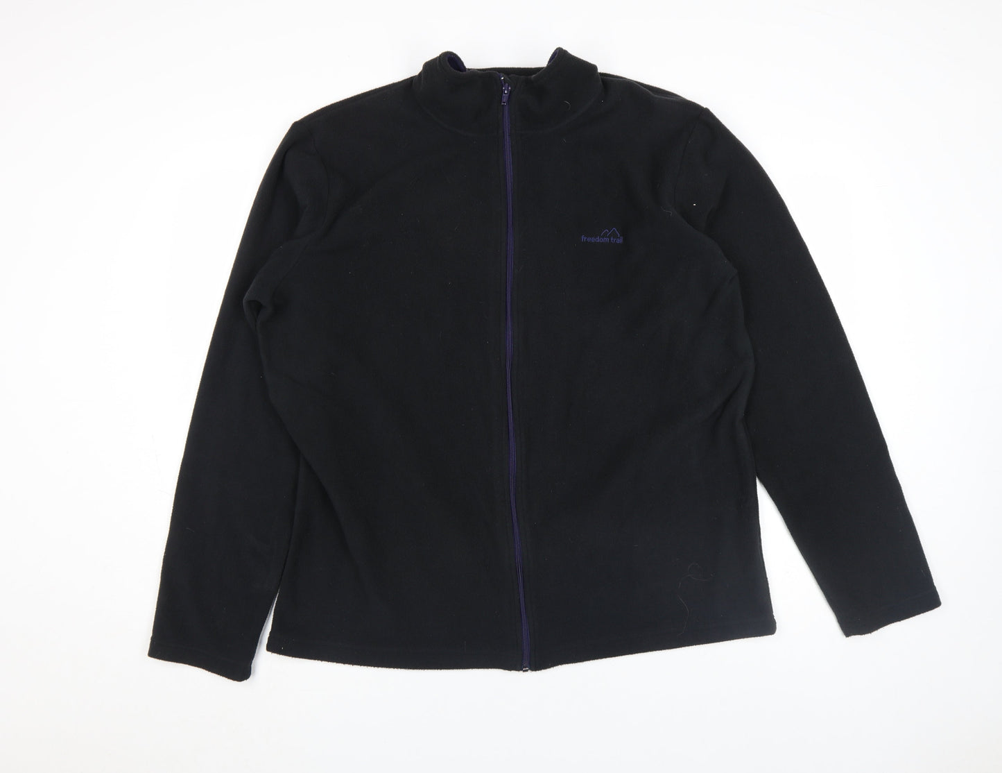 Freedom Trail Women's Black Fleece Full Zip Jacket XL
