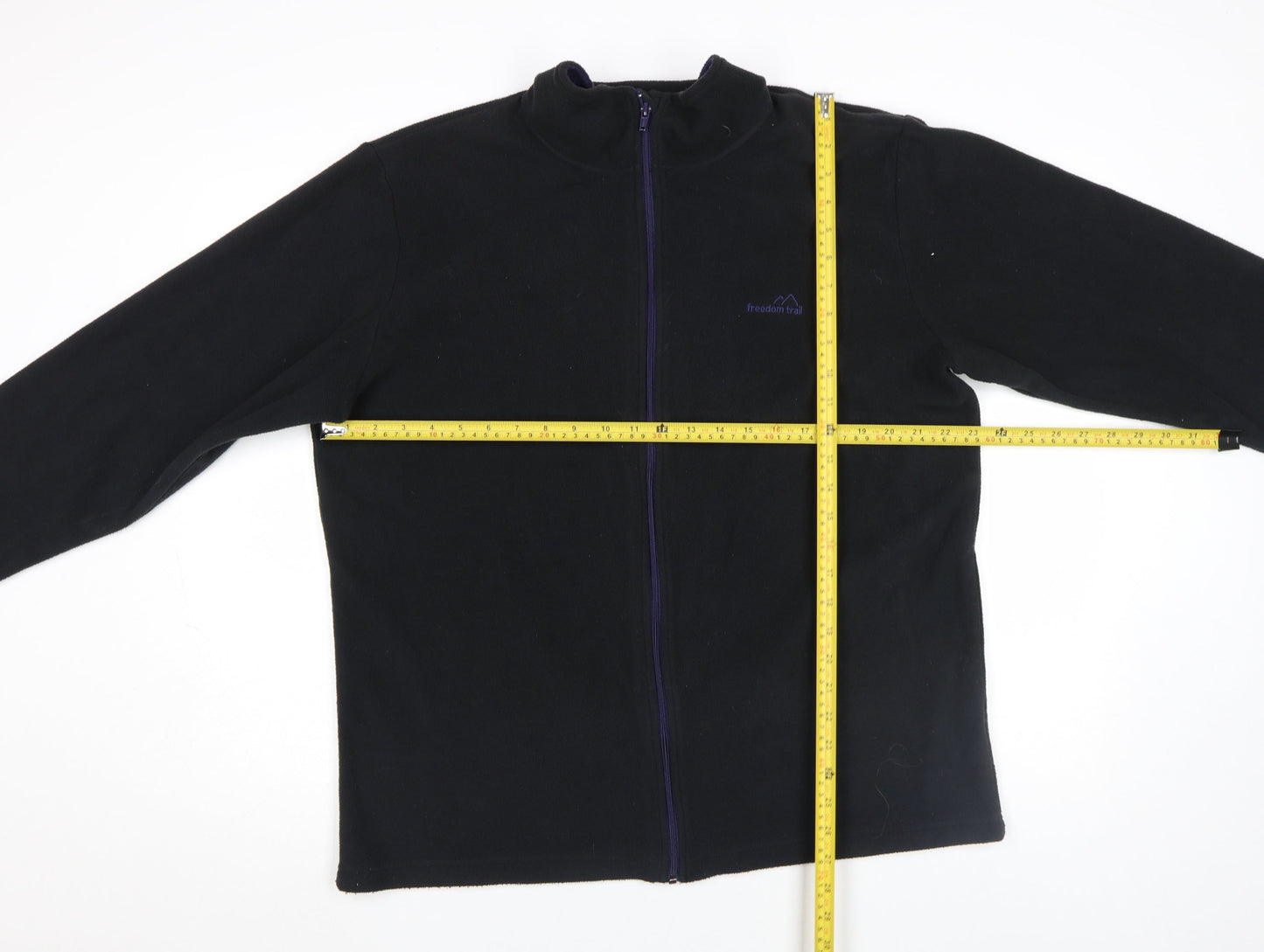 Freedom Trail Women's Black Fleece Full Zip Jacket XL