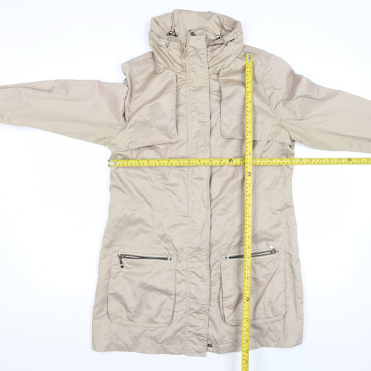 Antoni & Alison Women’s Beige Belted Parka Coat Size S