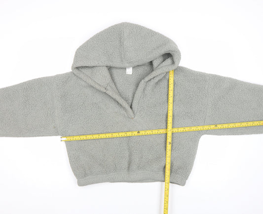 Gilly Hicks Womens Grey Fleece Pullover Hoodie Size S