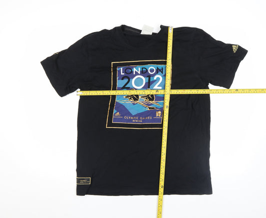 Adidas Women’s Black London 2012 Olympic Rowing T-Shirt Size M