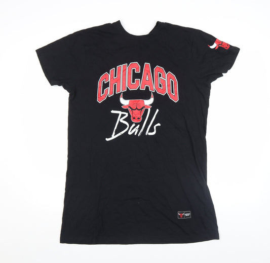 Womens UK Size XS NBA Black Cotton T-Shirt