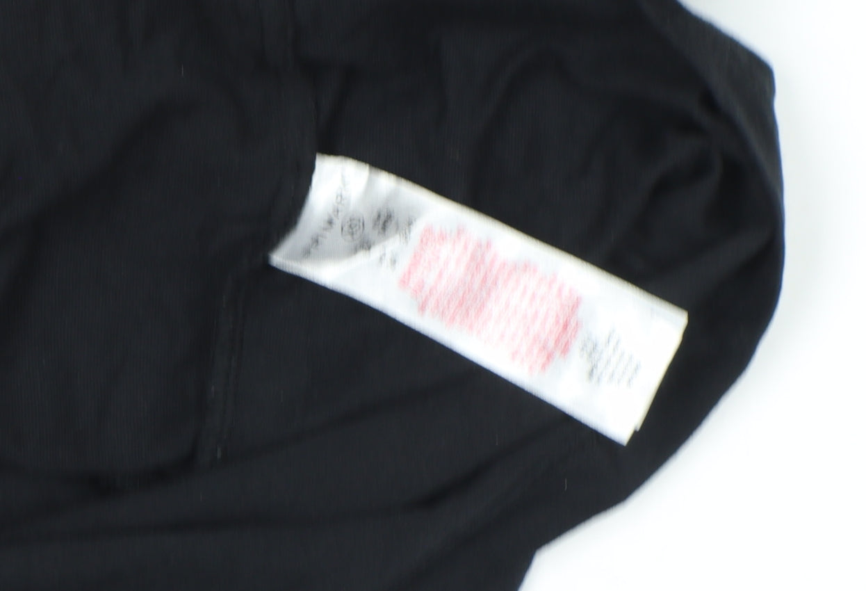 Womens UK Size XS NBA Black Cotton T-Shirt