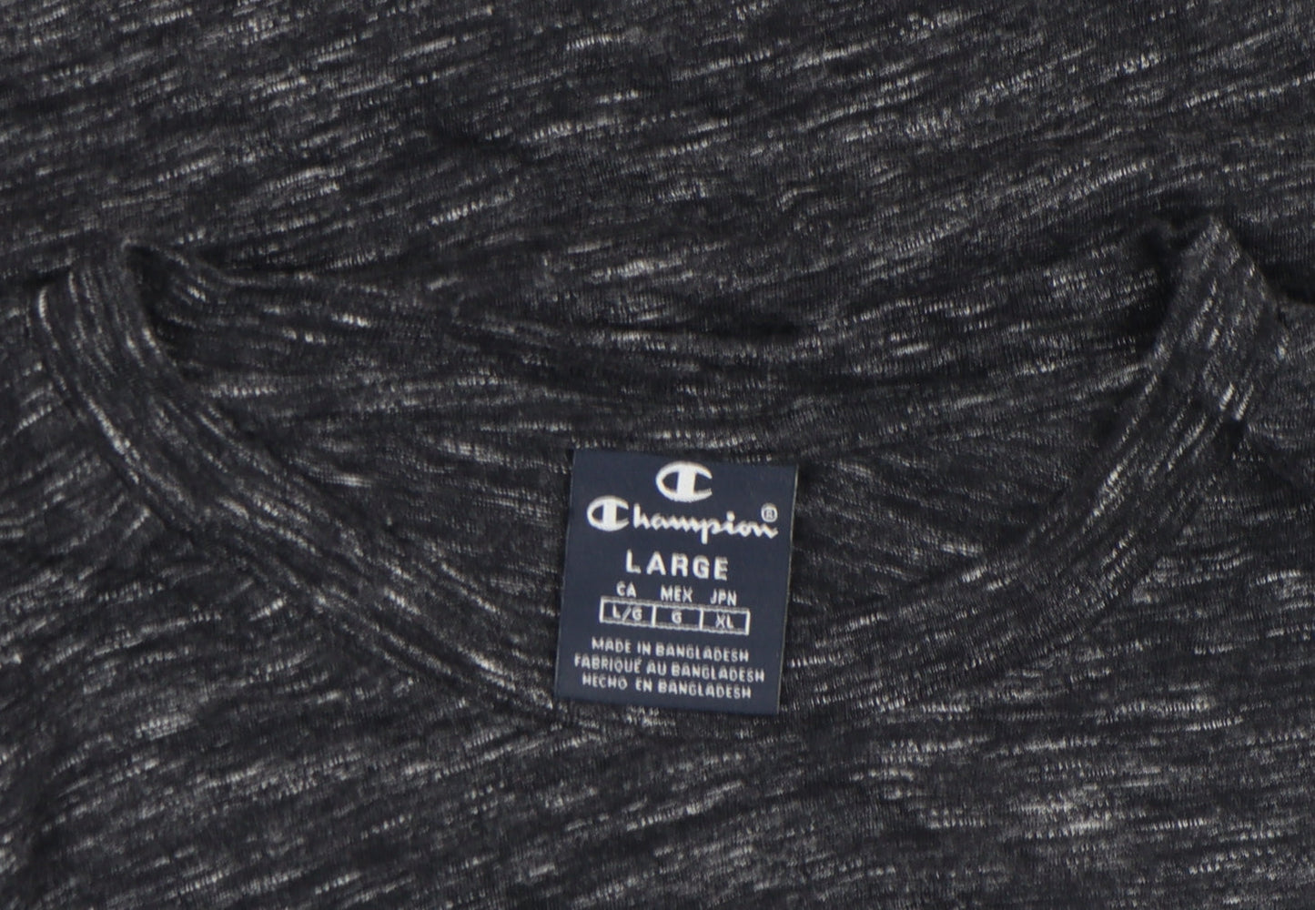 Mens UK Size L Champion Black  Cotton Blend T-Shirt
