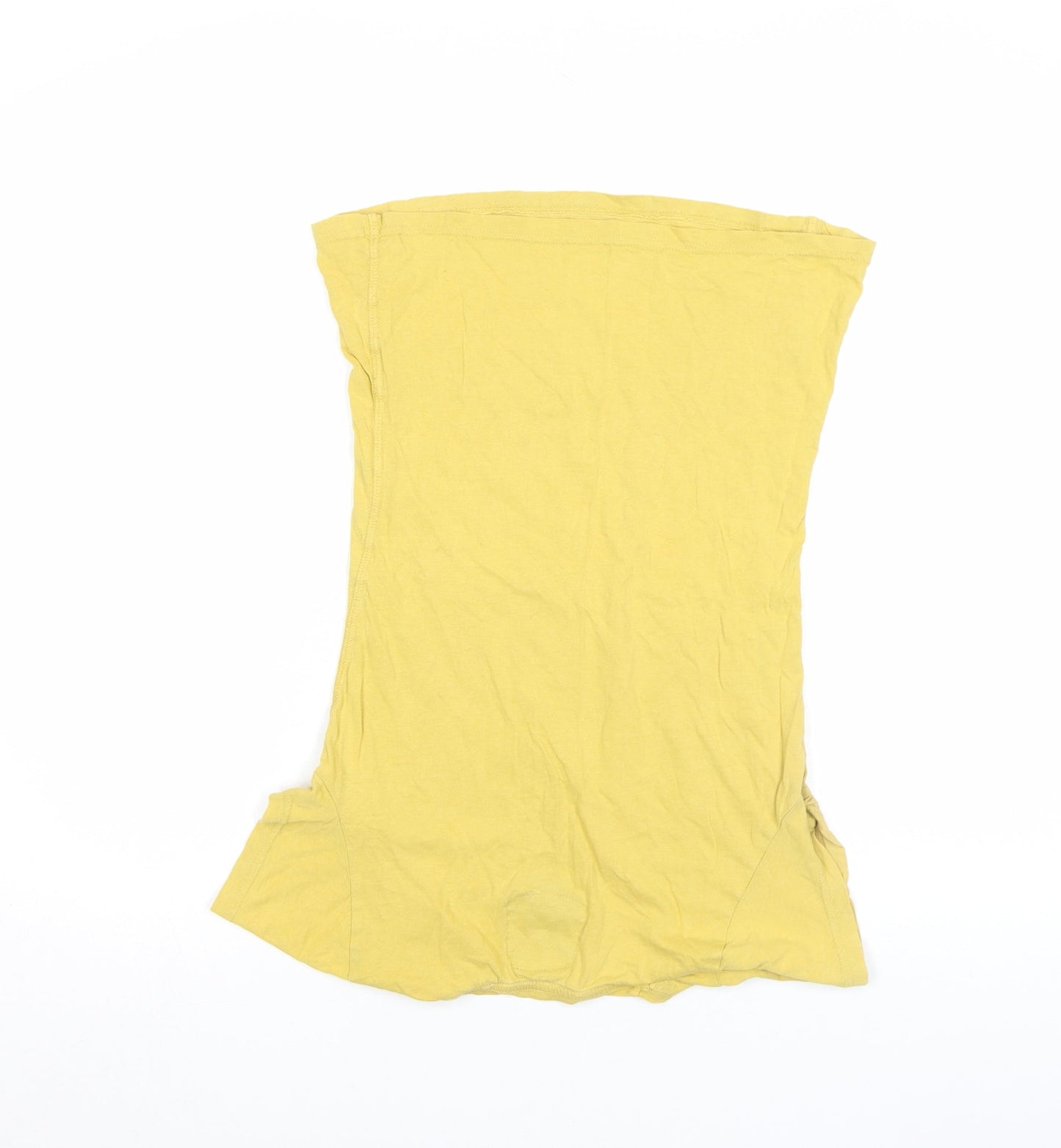 Superdry Women's Yellow Slim Fit T-Shirt Size S Short Sleeve Cotton
