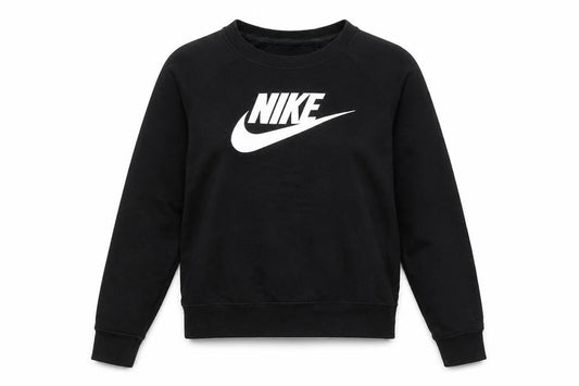 Womens UK XS Regular Nike Black Pullover Sweatshirt
