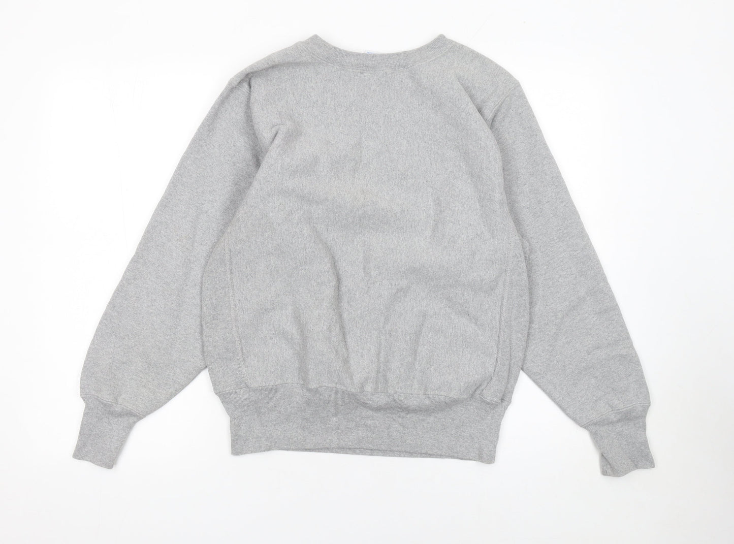 Champion Womens Grey Reverse Weave Sweatshirt Medium Cotton Blend