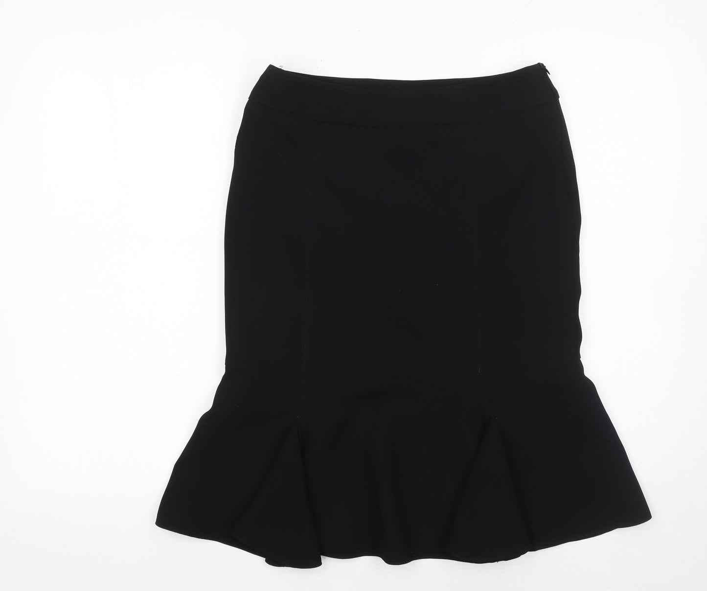 South Womens Black Knee Length Trumpet Skirt Size 10
