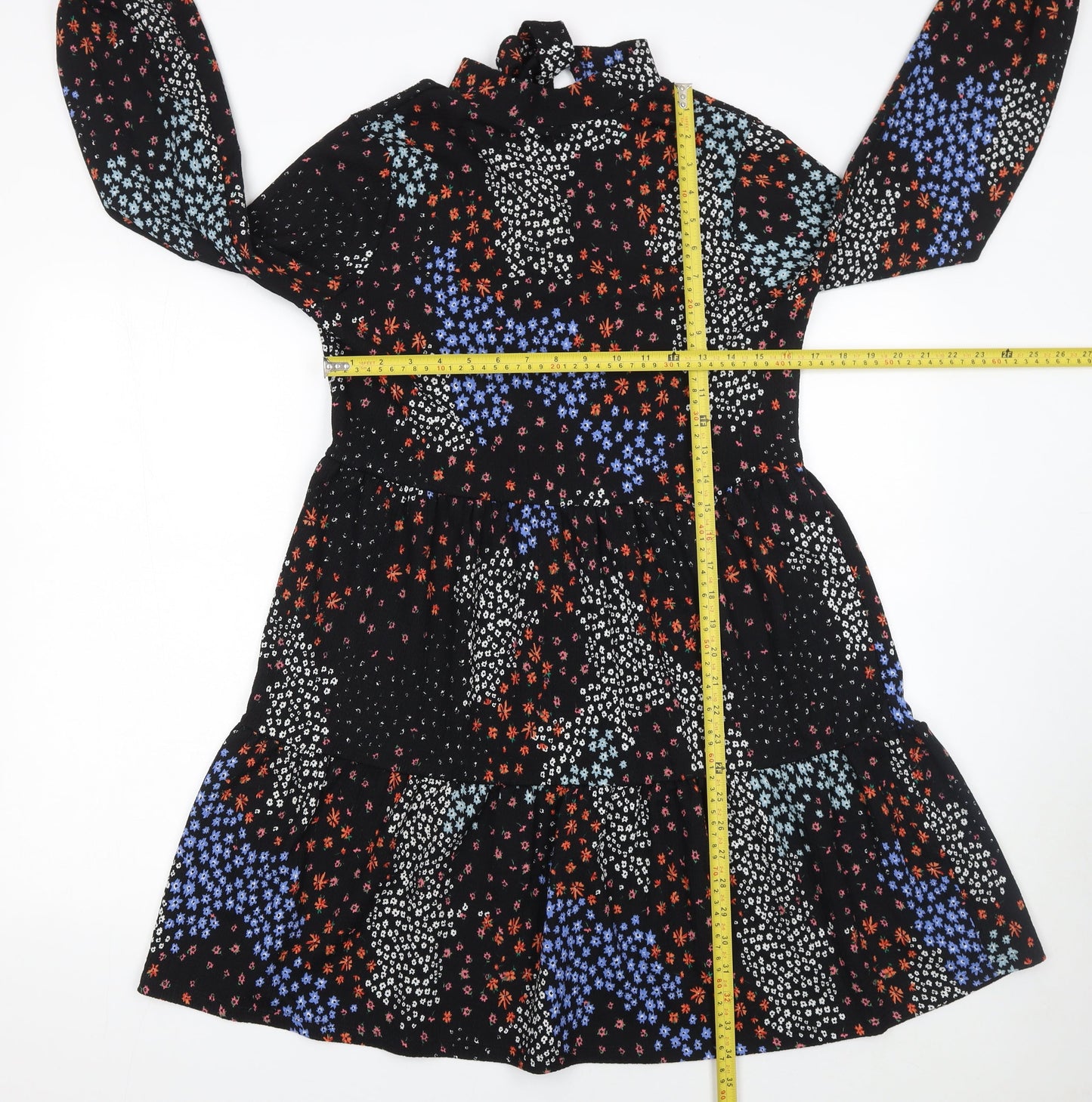 Marks and Spencer Womens Multicoloured Floral A-Line Dress Size 12