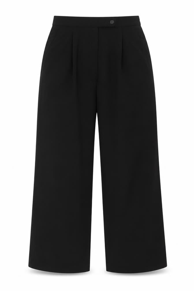 Giorgio Armani Women's Black Wide-Leg Dress Pants Size 12