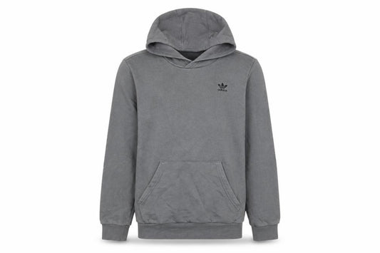Adidas Boys Grey Pullover Hoodie Size 13-14 Years Cotton Blend