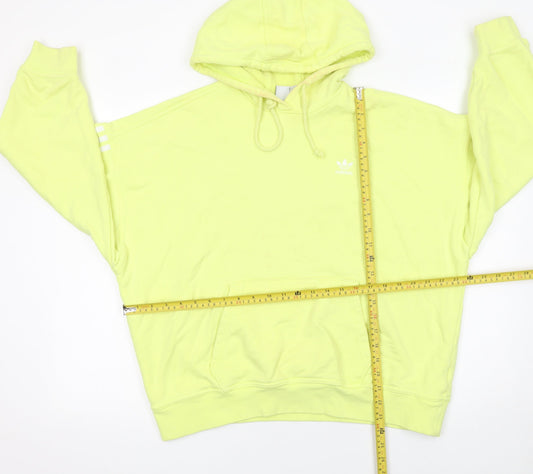 Adidas Women’s Yellow Hoodie Size 10 Pullover Cotton Casual