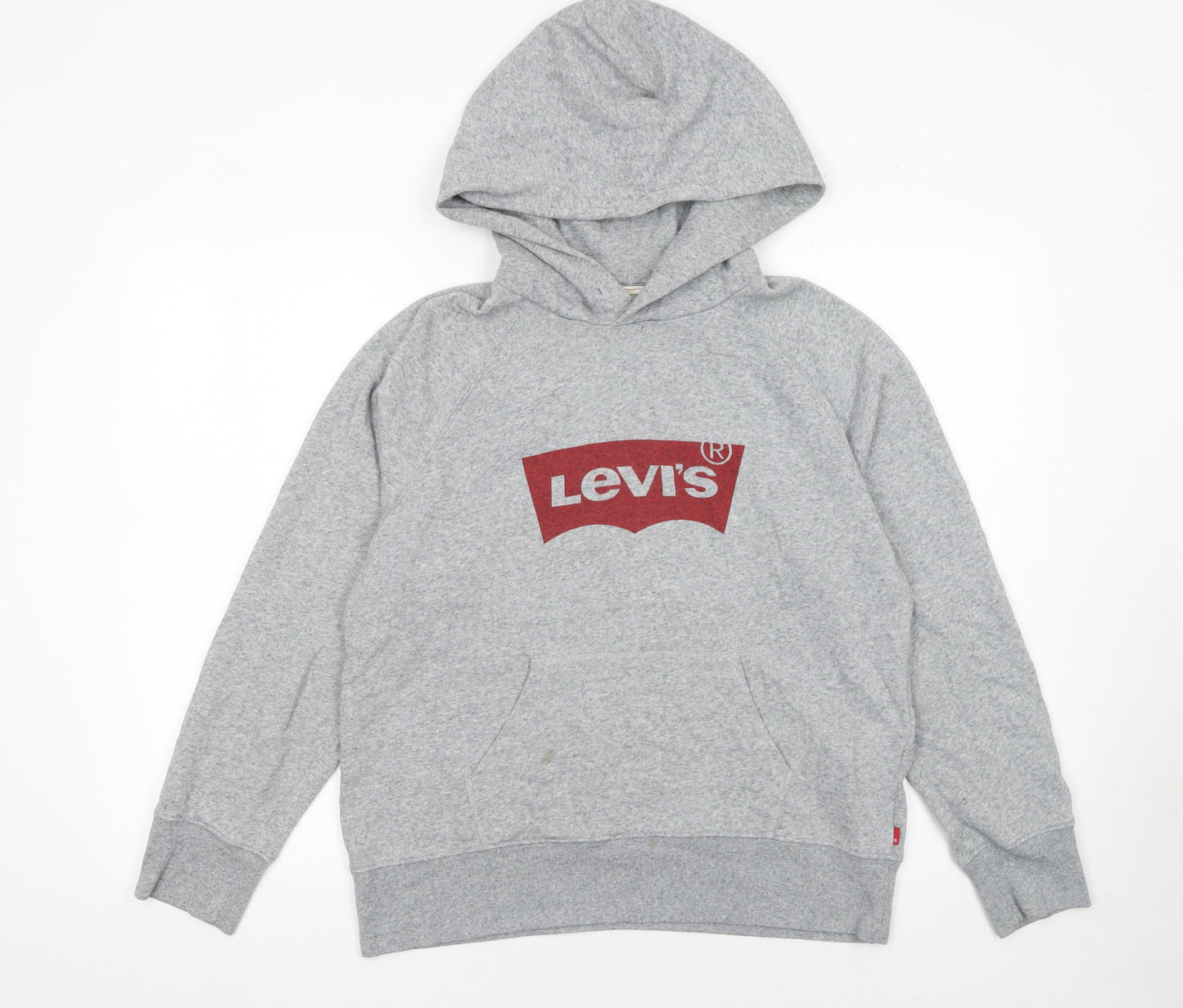 Womens UK S Regular Levi's Grey Pullover Hoodie