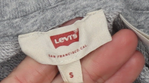 Womens UK S Regular Levi's Grey Pullover Hoodie