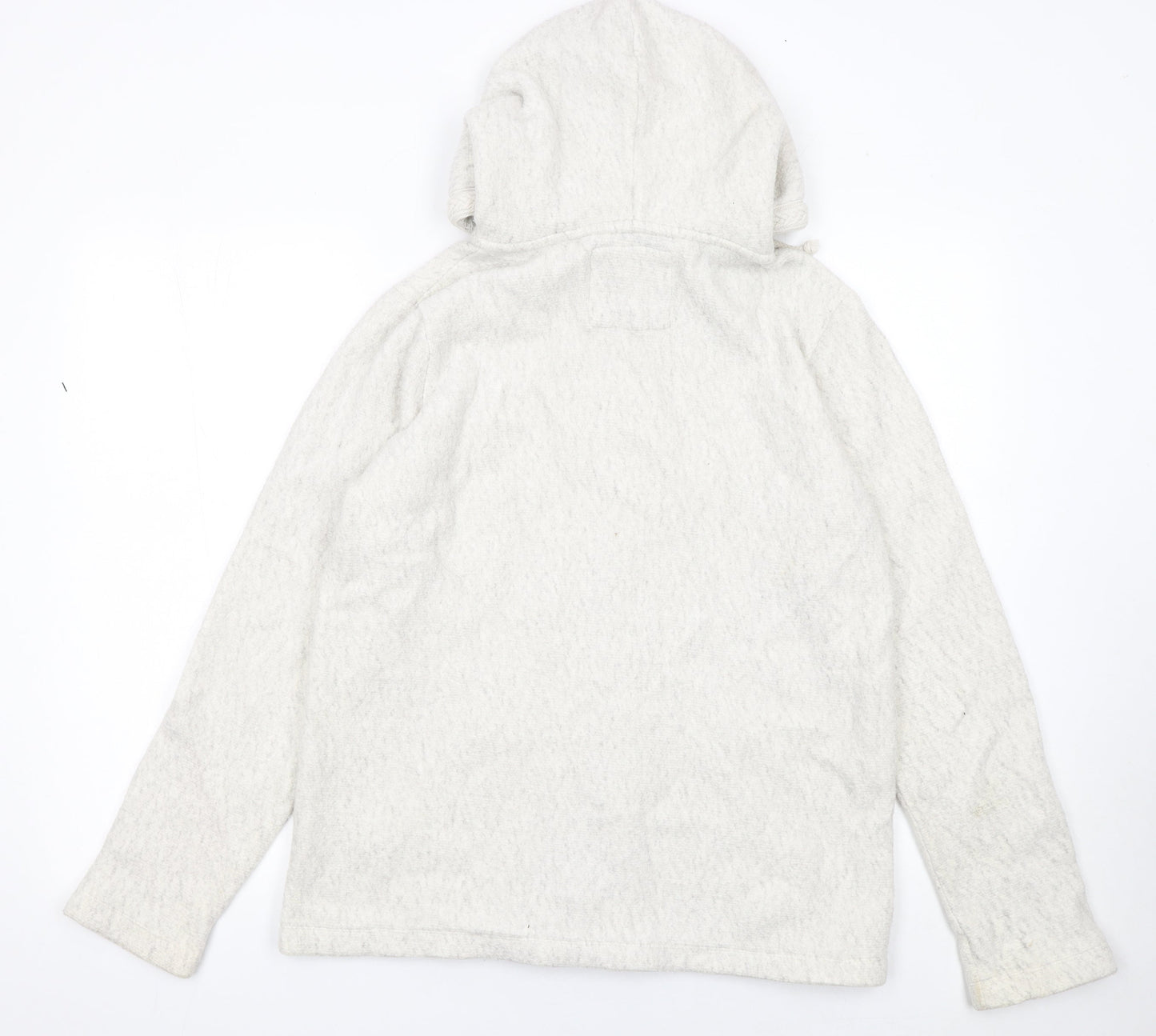 Womens UK 10 Regular Fat Face Ivory Full Zip Tight-Knit