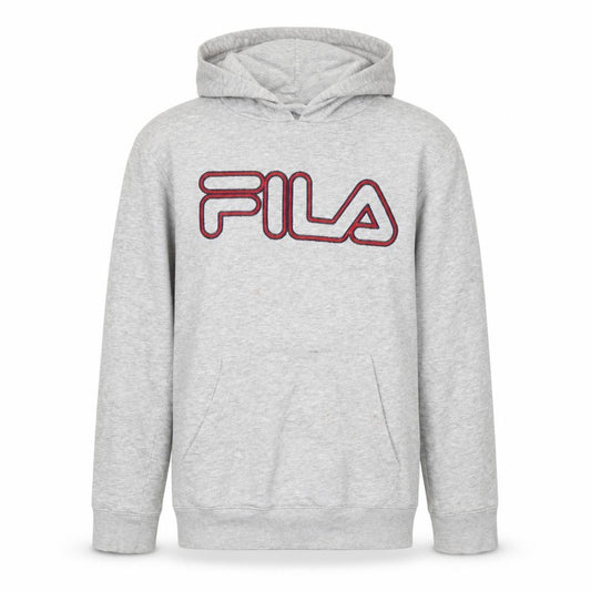 Mens UK S Regular FILA Grey Pullover Hoodie
