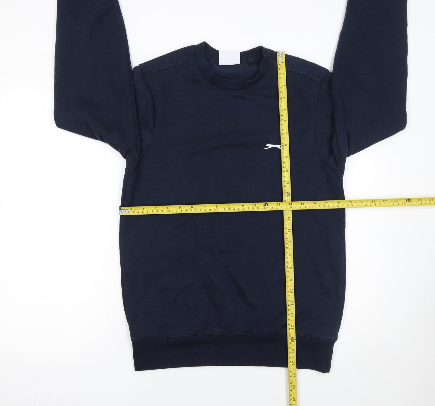 Slazenger Men's Blue XS Pullover Sweatshirt Crew Neck Logo Jumper