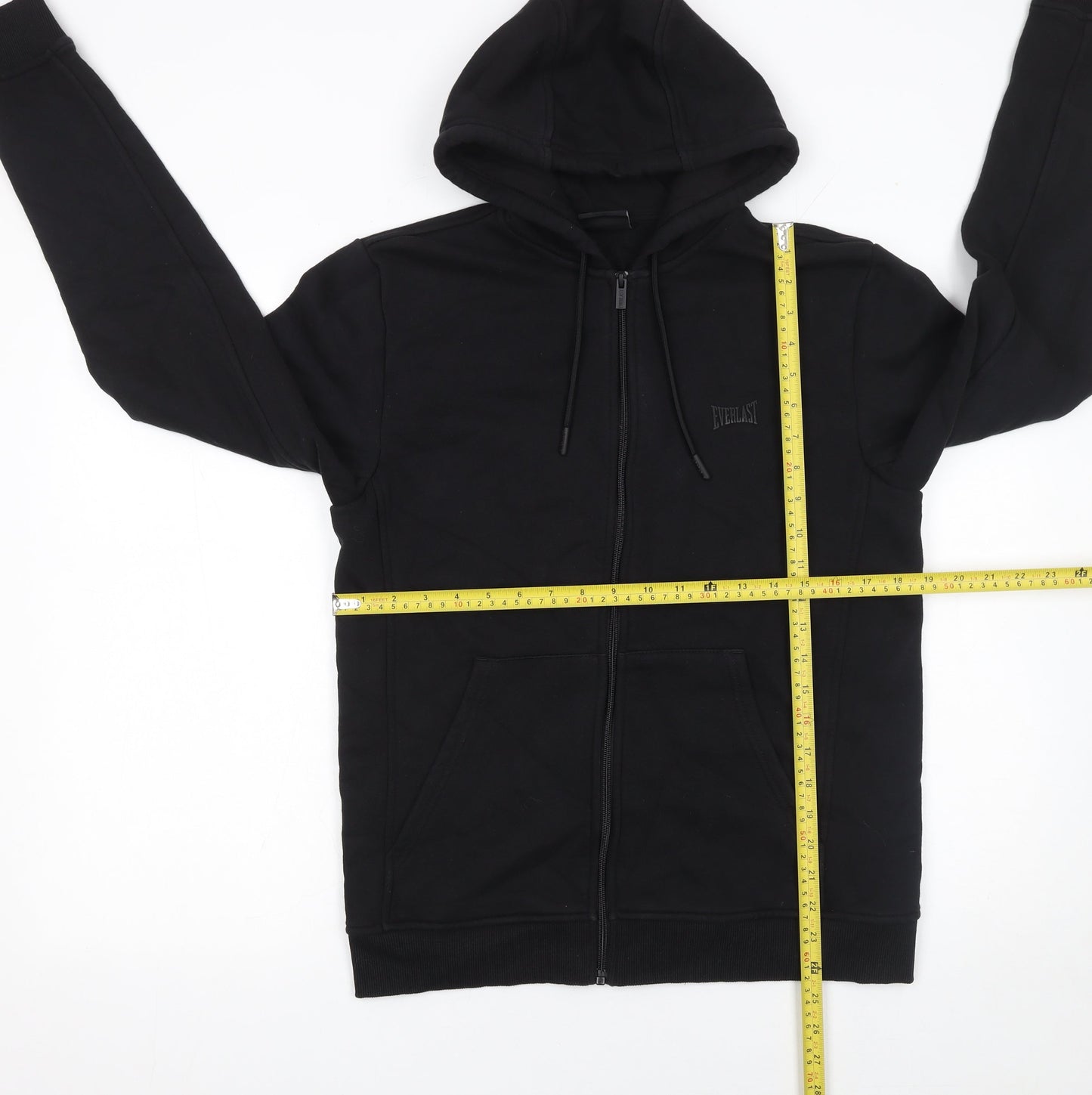 Everlast Men's Black Full Zip Hoodie Size S Fleece Sportswear