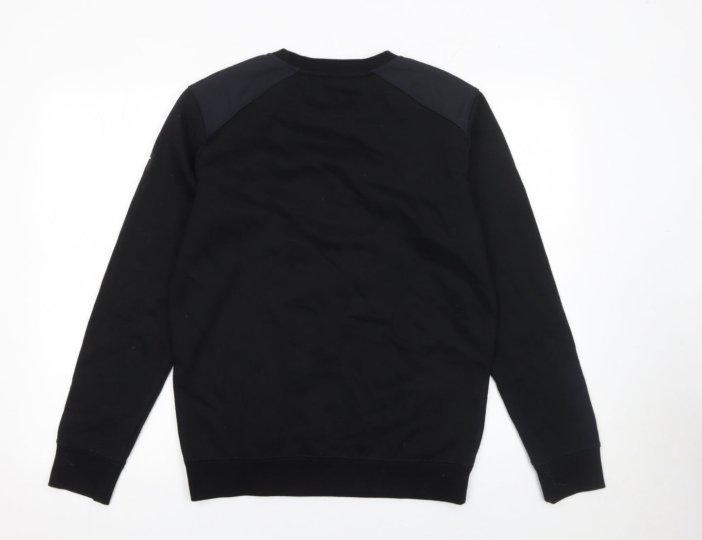 CAT Men's Black Pullover Crew Neck Sweatshirt Size S Regular Fit