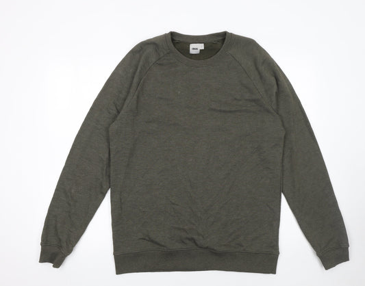 ASOS Men’s Green Crew Neck Pullover Sweatshirt L Regular Fit
