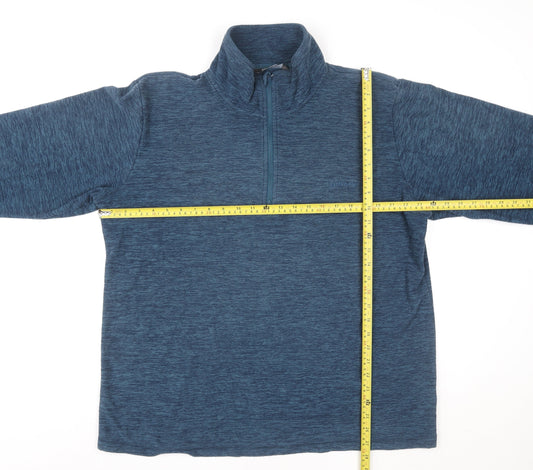 Hi Gear Women's Blue 1/2 Zip Pullover Sweatshirt XL Fleece Outdoor