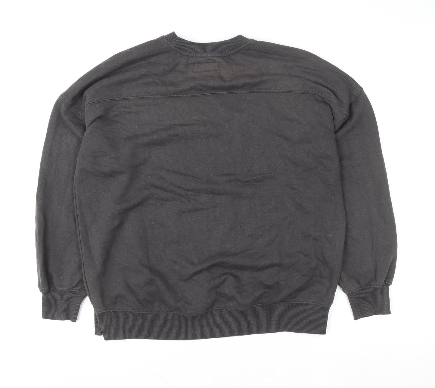 Lefties Women Black Cotton Blend Pullover Sweatshirt Size 12 'Best Season Ever'